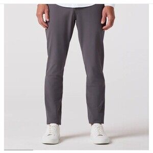 Mizzen+Main Helmsman Slim Fit Performance Pants Mens 35W 30L Gray